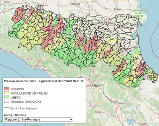 mappa prelievi idrici